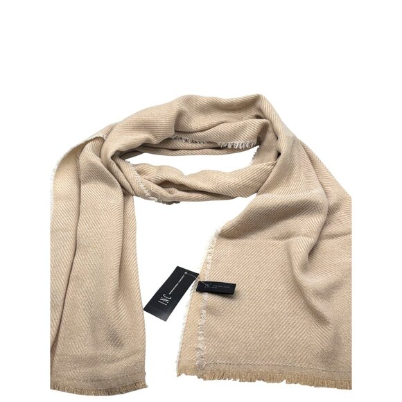 Inc International Concepts Two-Tone Shine Scarf / Wrap, Sand - Picture 4 of 9